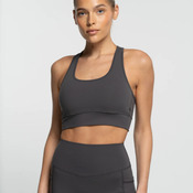 Racer Crop - Charcoal