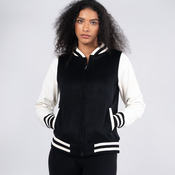 500gsm Women's/Junior Wool Blend Soft Shell Varsity Jacket